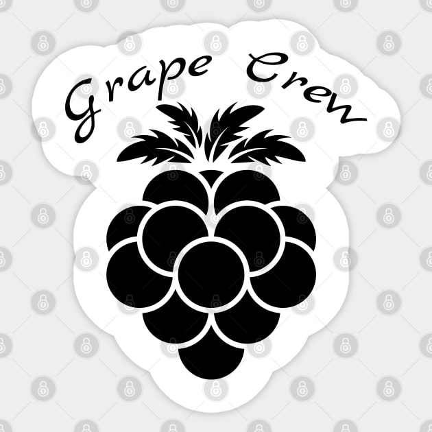 Grape Crew - 01A Sticker by SanTees